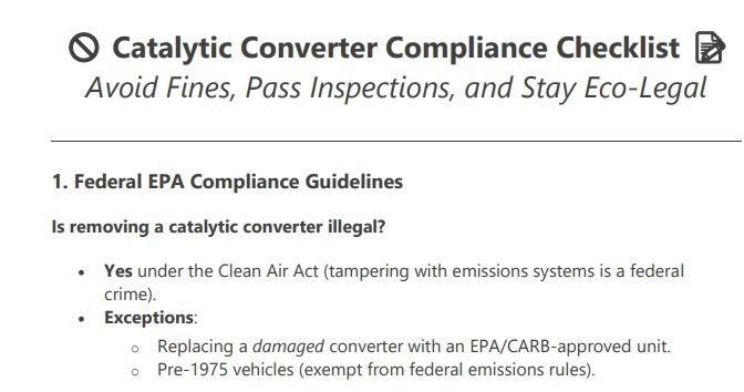 compliance checklist preview