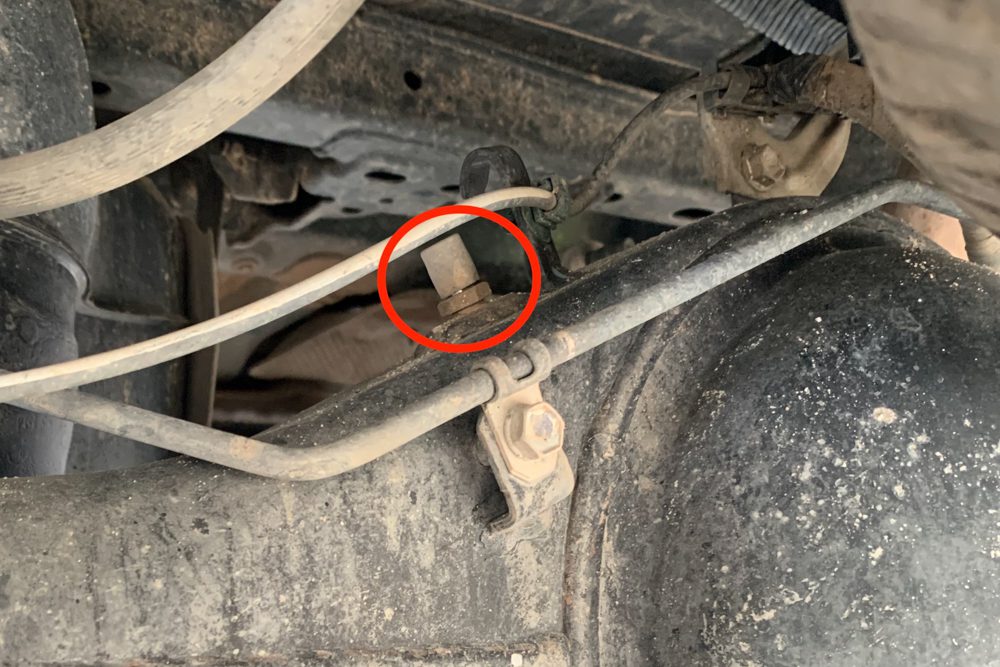 differential breather valve location