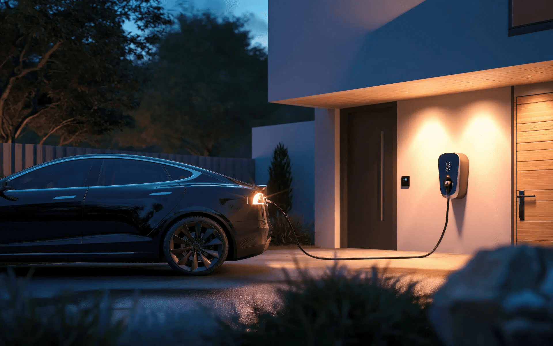 diy electric car charger installation at home