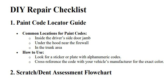 diy repair checklist checklist preview diy repair checklist checklist preview