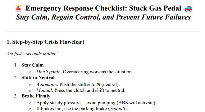 emergency response checklist preview