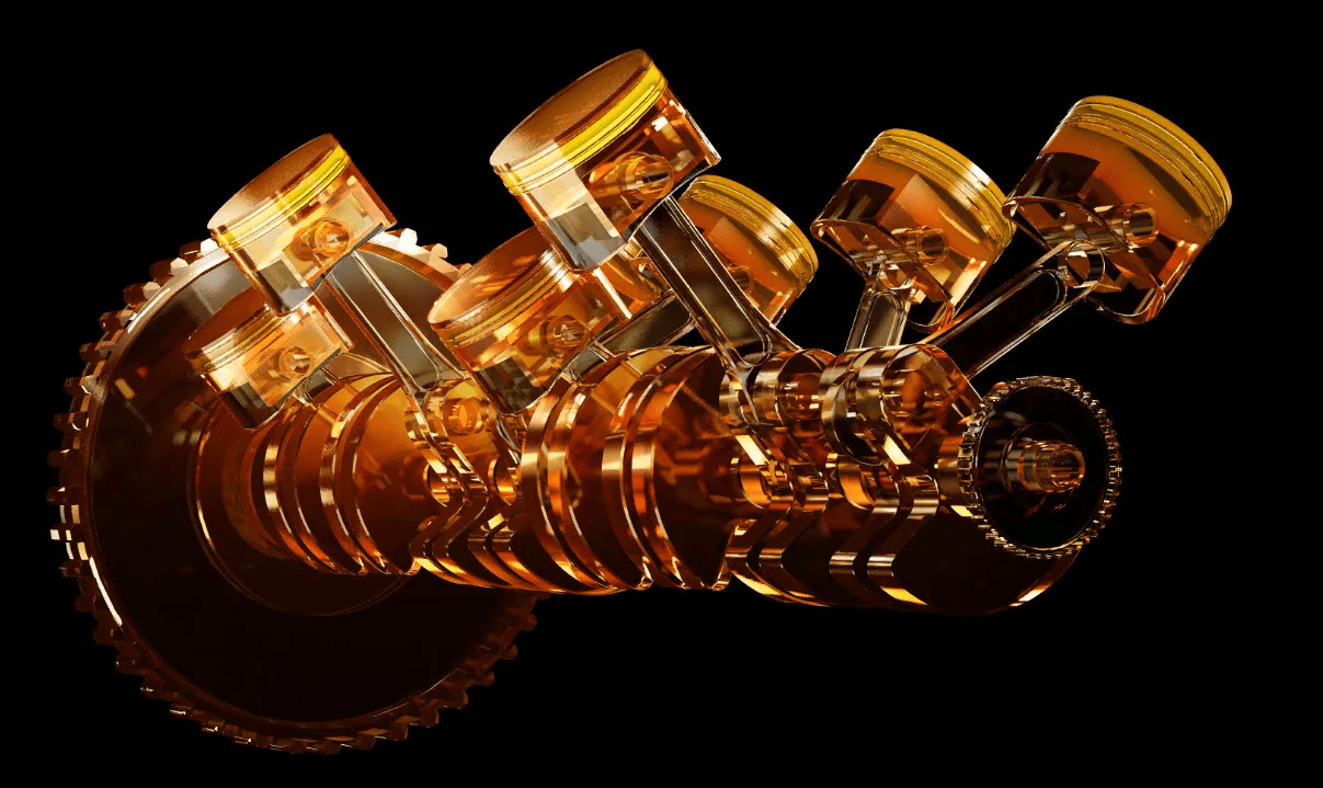 engine components during break in (pistons, rings, bearings)