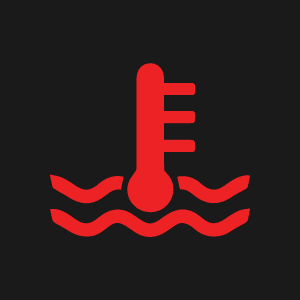 engine temperature warning light