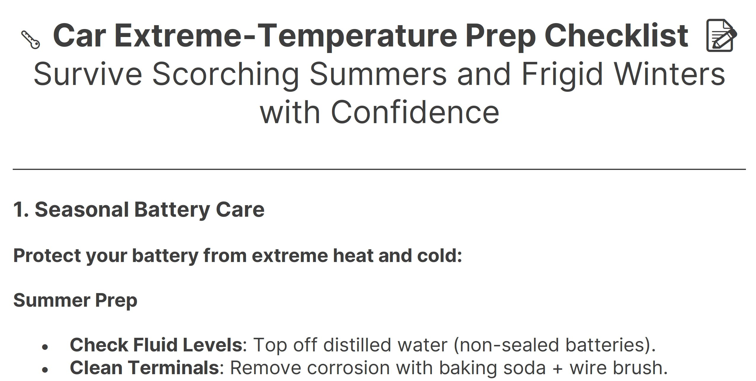 extreme temperature prep checklist preview