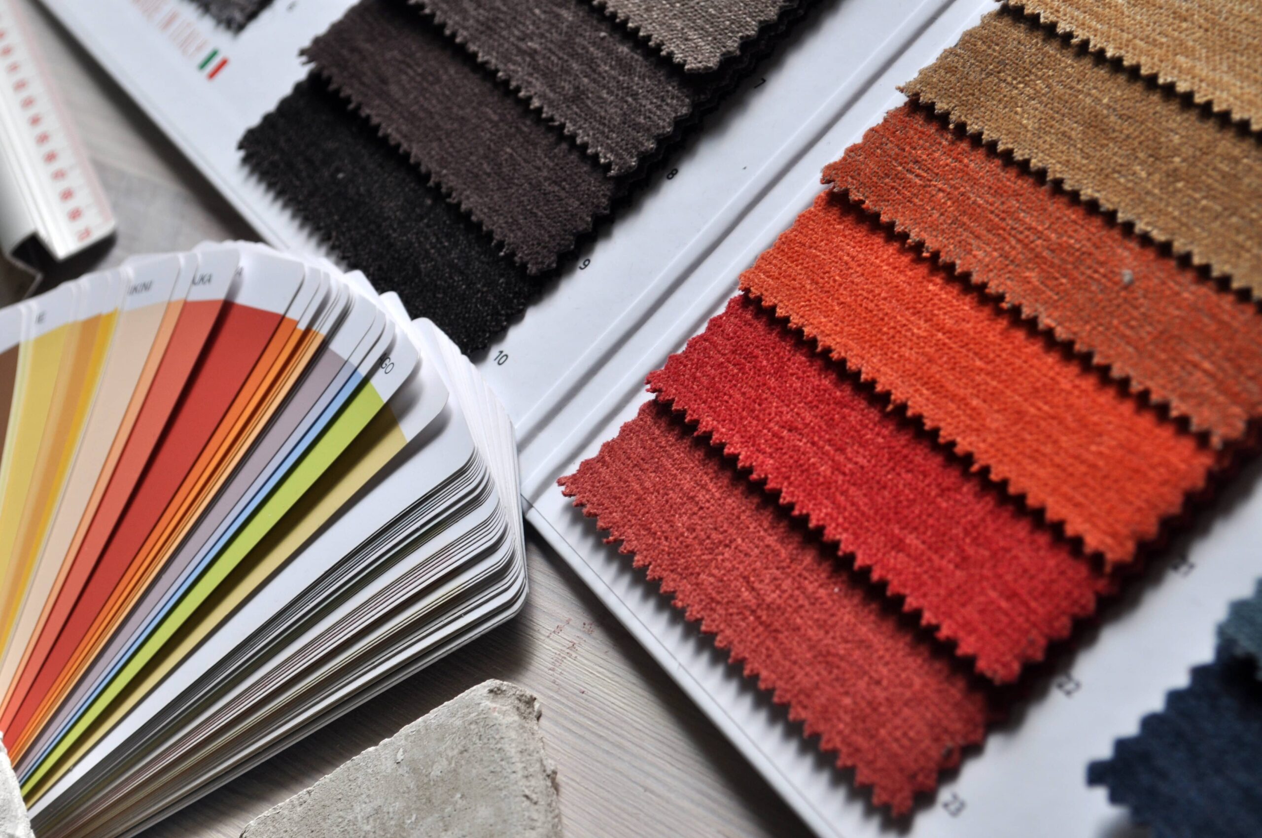 fabric swatch collage with durability ratings