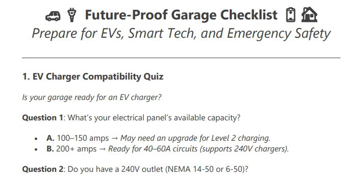 future proof garage checklist preview