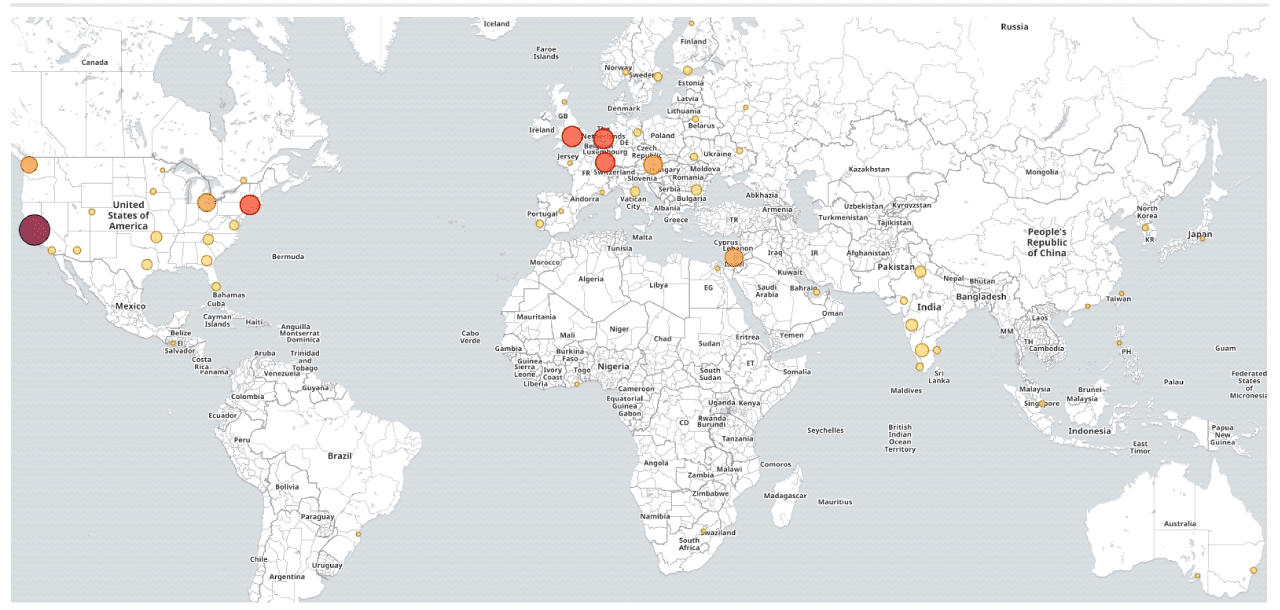 global ar dashboard regulations map