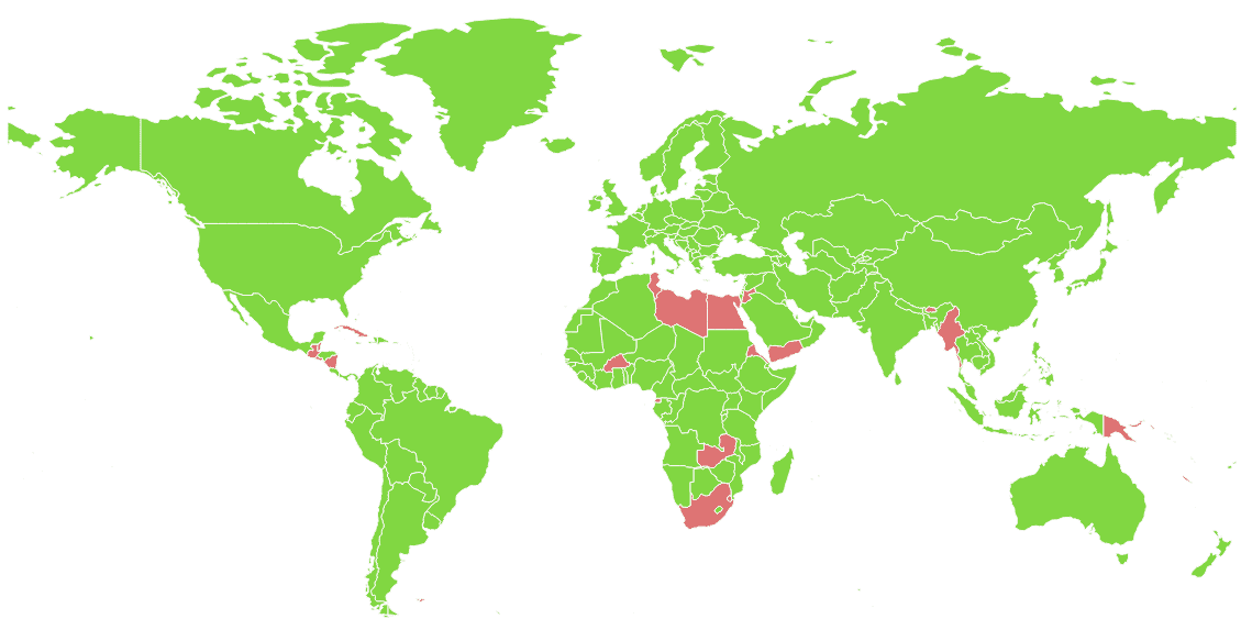global biometric regulations map global biometric regulations map