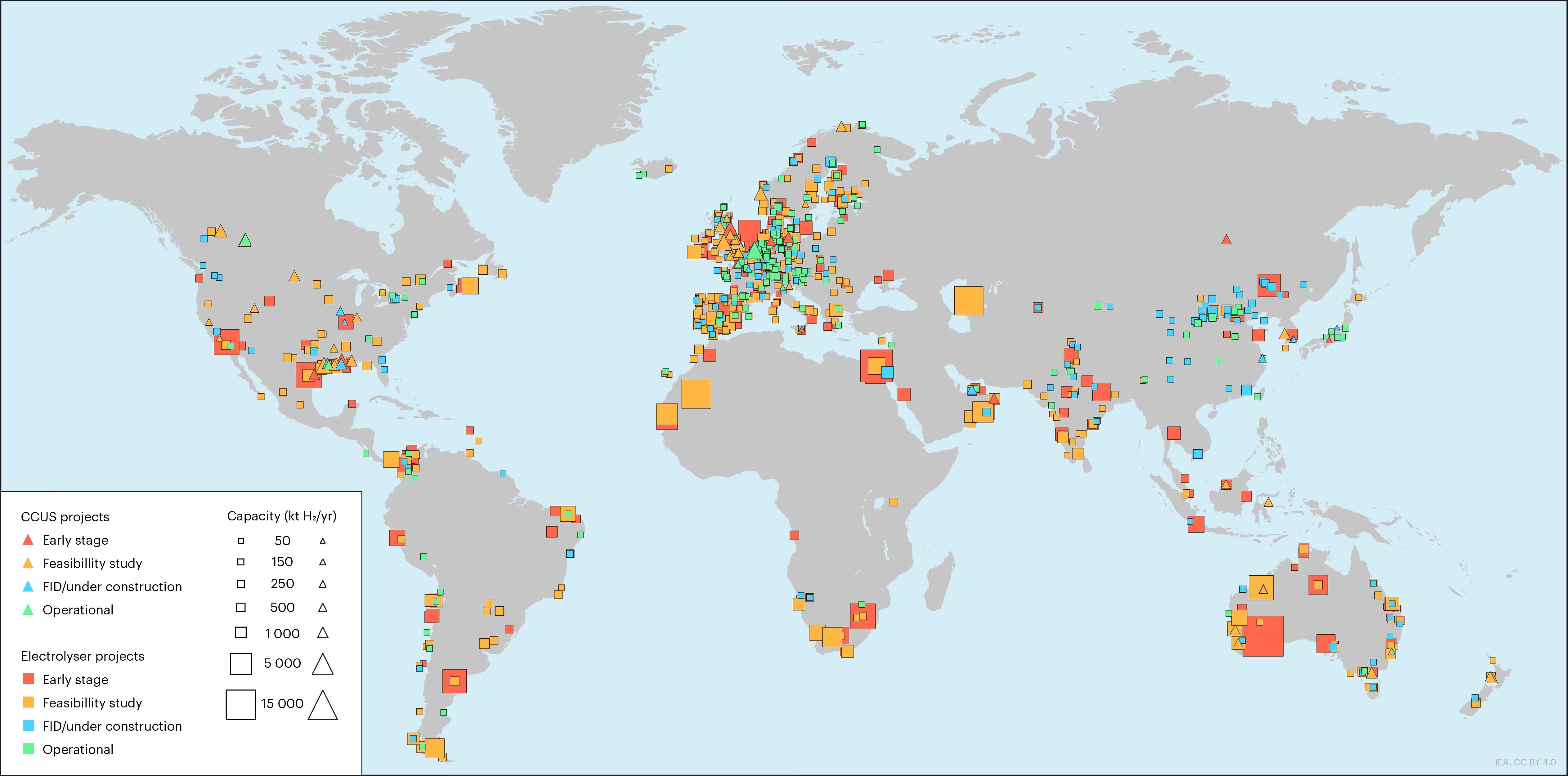 global hydrogen service centers map