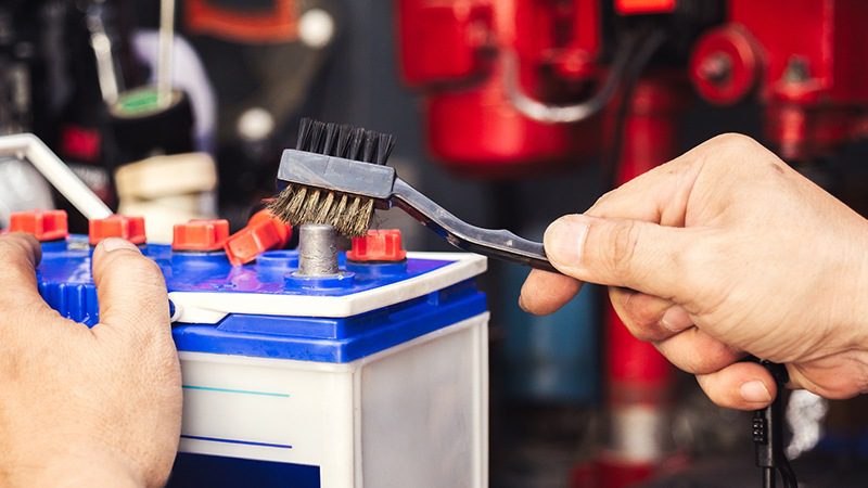 how to clean battery terminals.