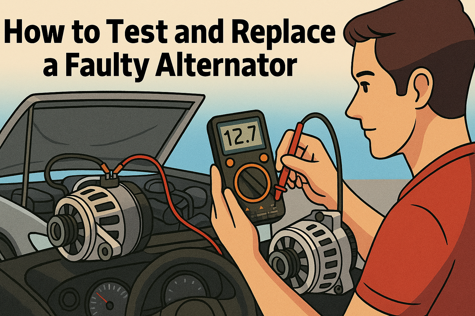 how to test and replace a faulty alternator