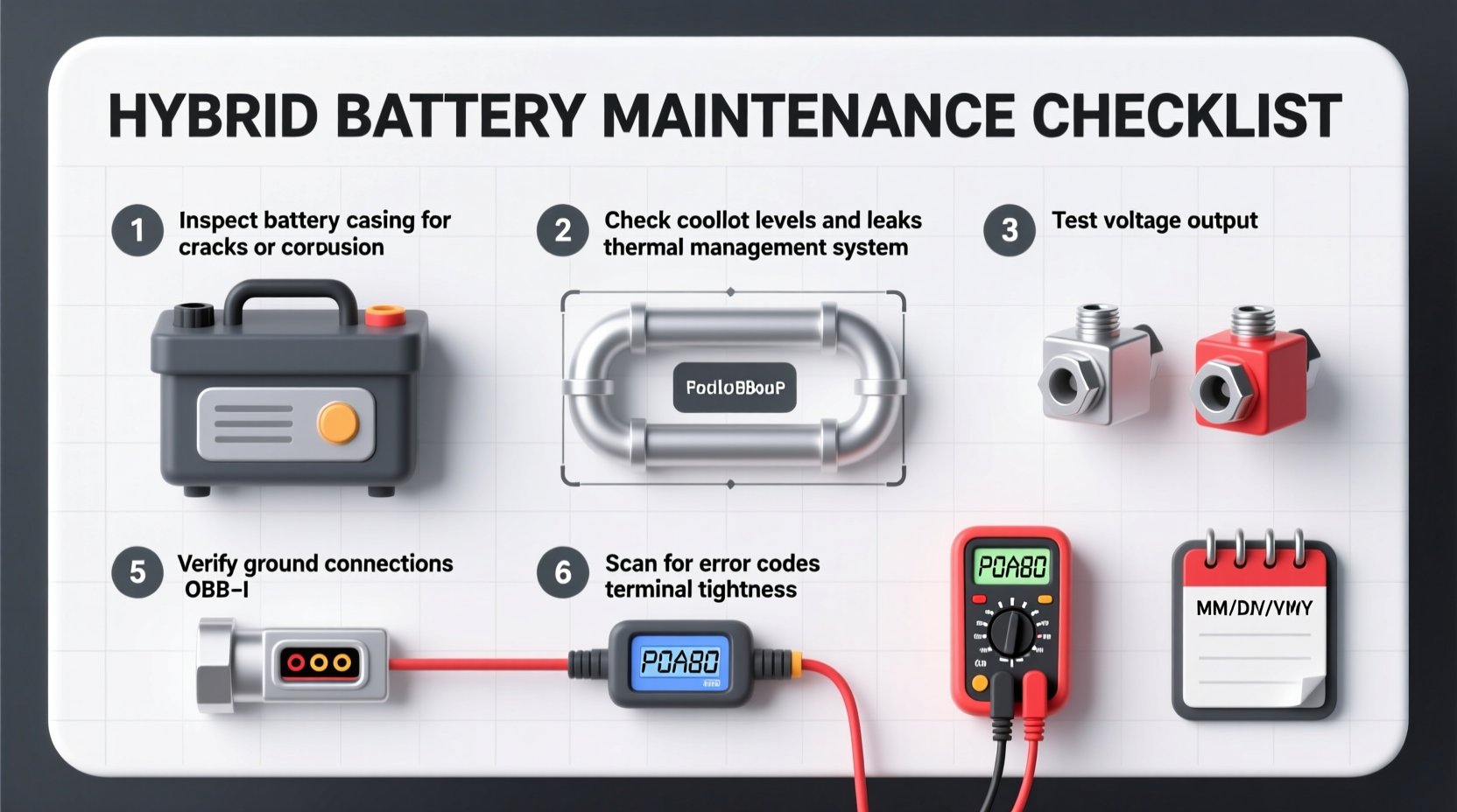 hybrid battery maintenance checklist