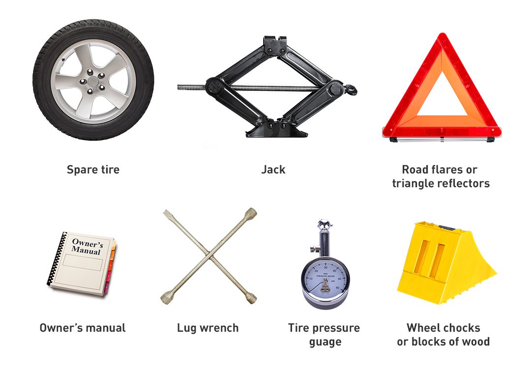 infographic of tools with labels and storage tips.