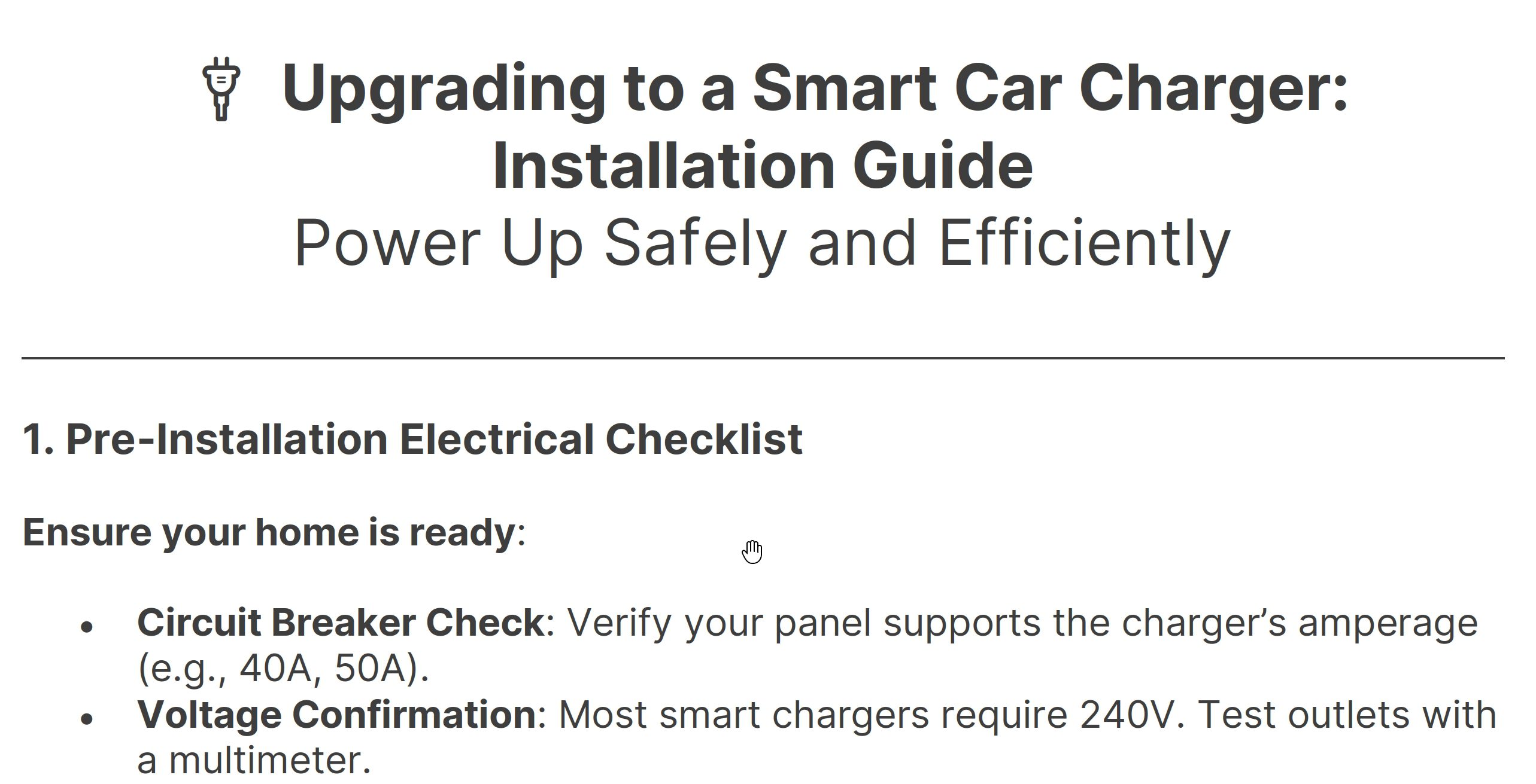 installation checklist preview