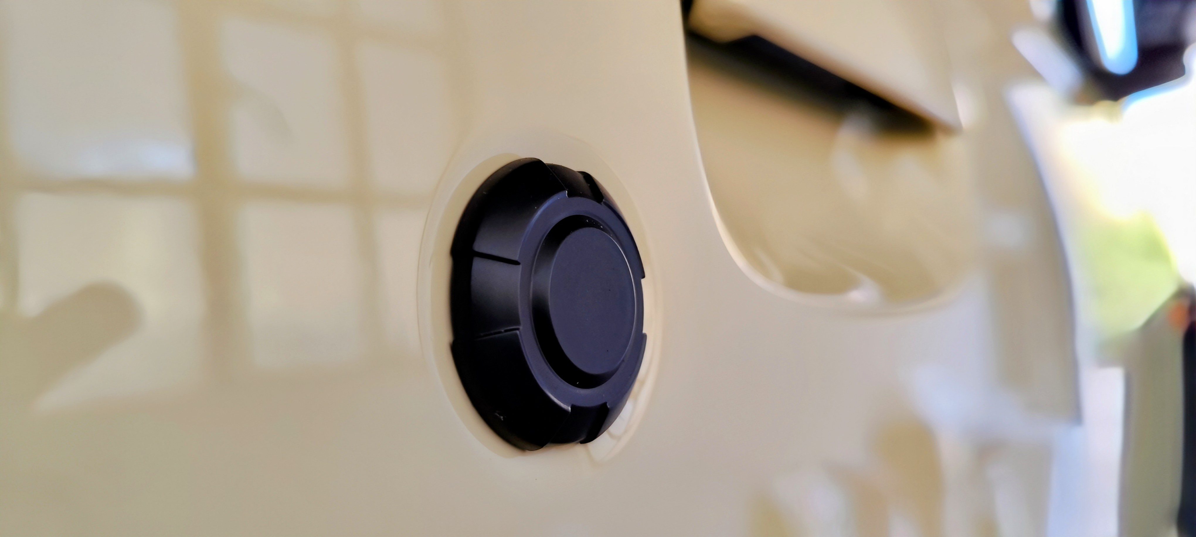 magnetic cap on a car door lock