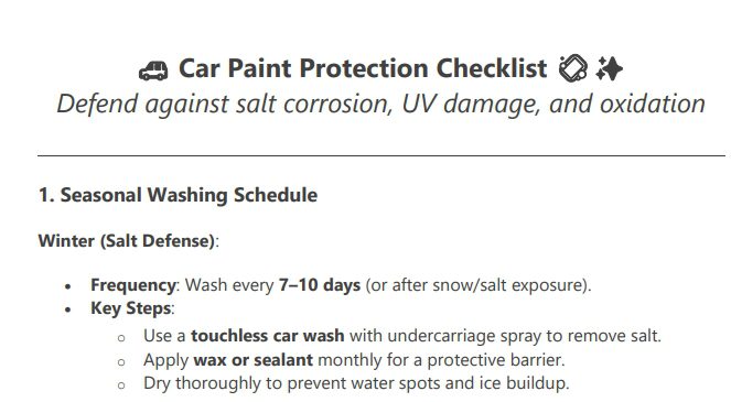 paint care checklist preview