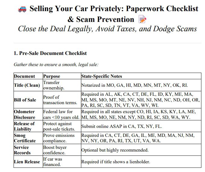 paperwork checklist preview