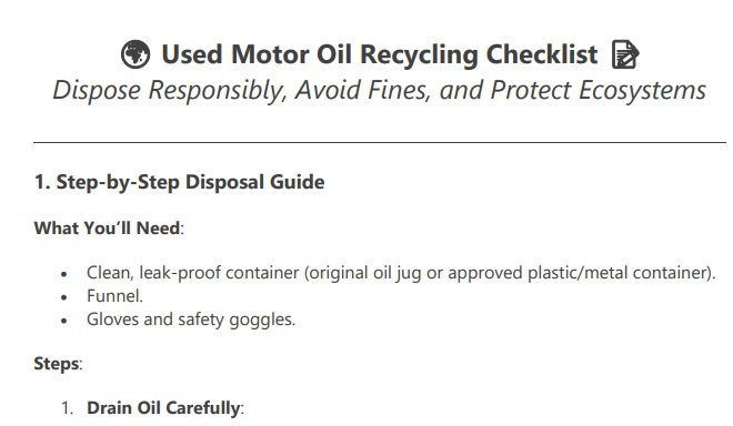 recycling checklist preview
