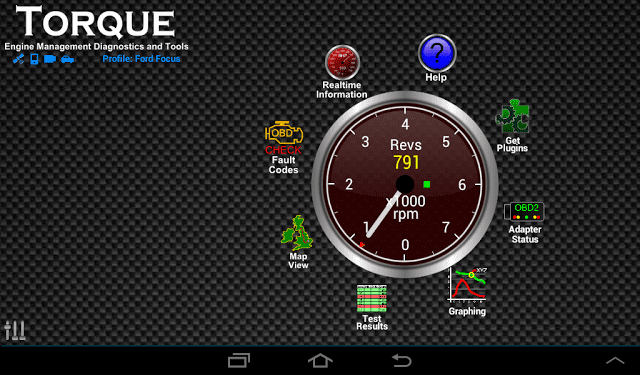 screenshots of torque pro app scanning and displaying codes step 1