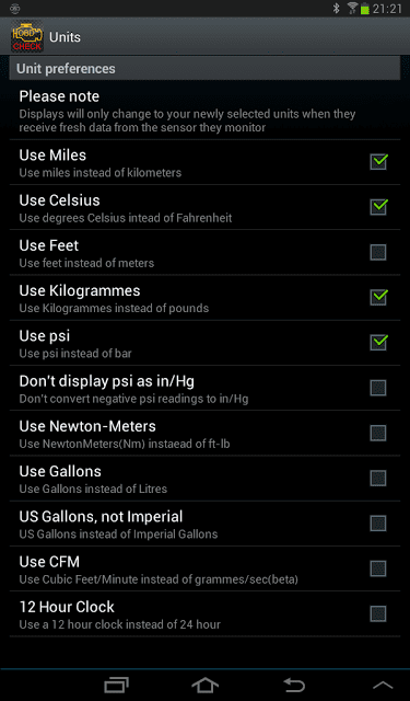 screenshots of torque pro app scanning and displaying codes step 2