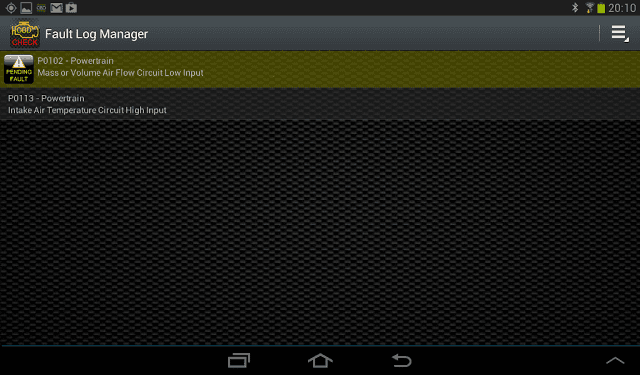 screenshots of torque pro app scanning and displaying codes step 4 screenshots of torque pro app scanning and displaying codes step 4