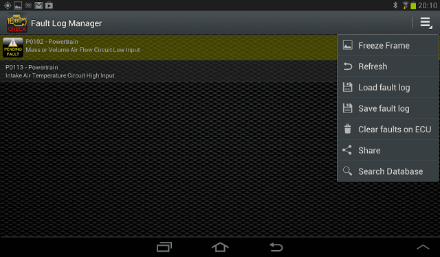 screenshots of torque pro app scanning and displaying codes step 5 screenshots of torque pro app scanning and displaying codes step 5