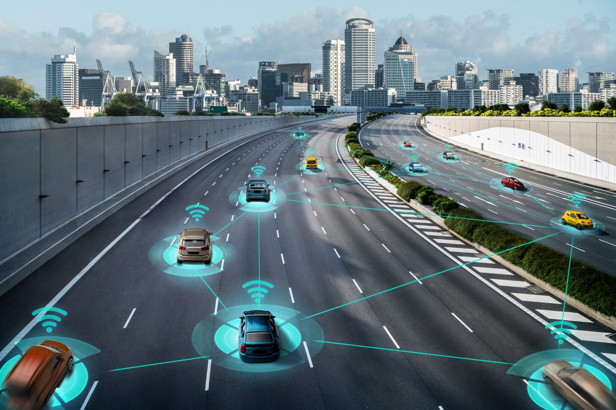 autonomous car sensor system concept for safety of driverless mode car control