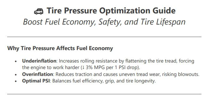 tire pressure optimization guide preview