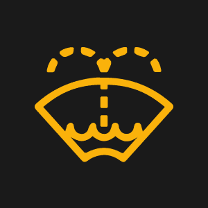 washer fluid indicator light