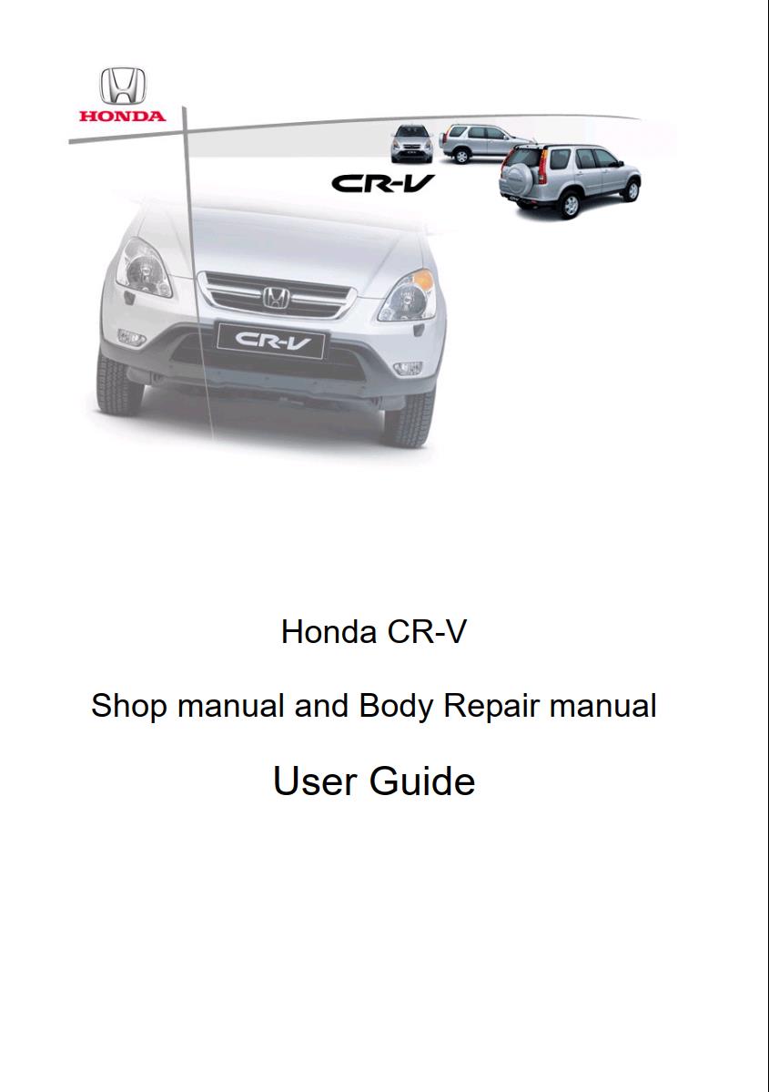 Honda CR-V 2000 - 2002 Body Repair Manual