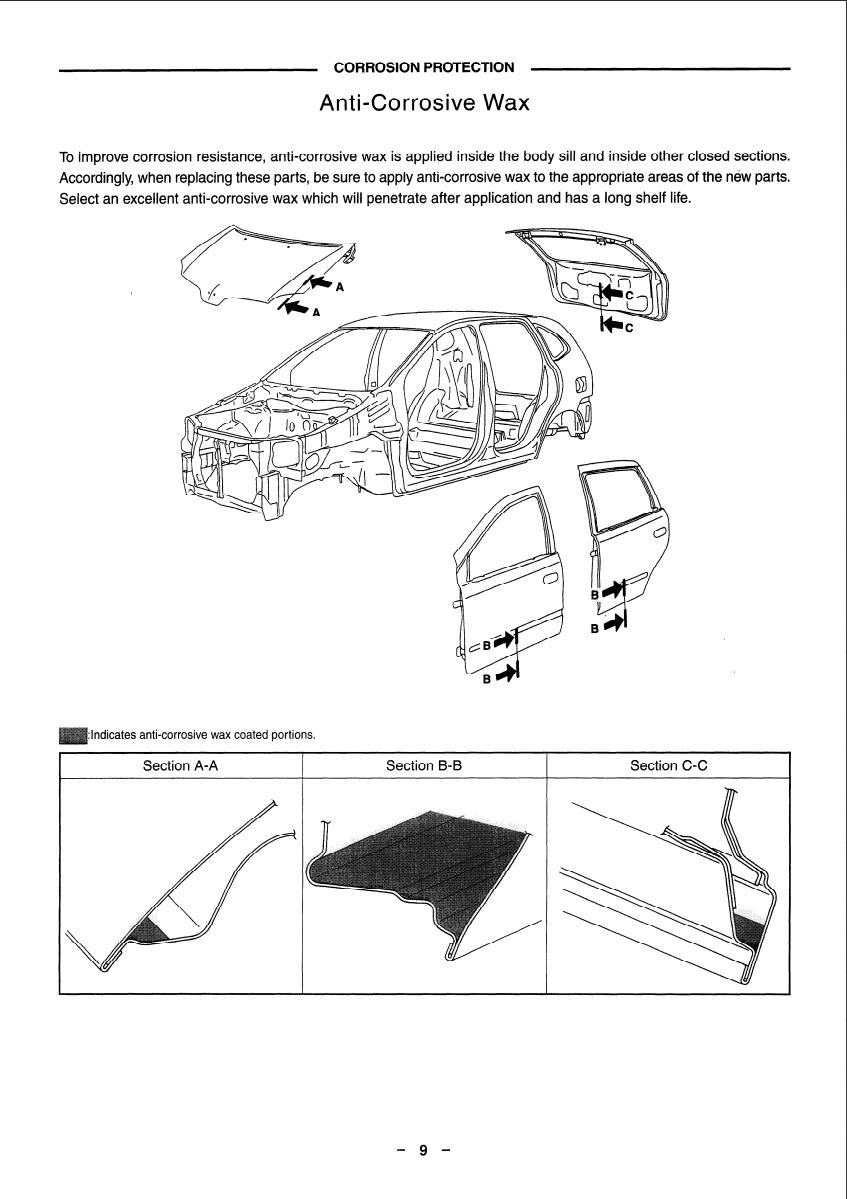 Nissan V10 Tino Body Repair Manual
