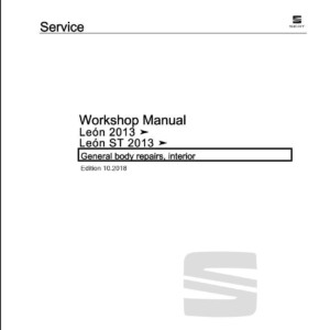 Seat Leon 2013- Leon ST 2013- Body Repair Manual