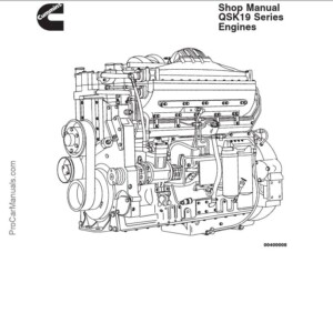 Cummins Qsk19 Series Diesel Engine Service Repair Manual