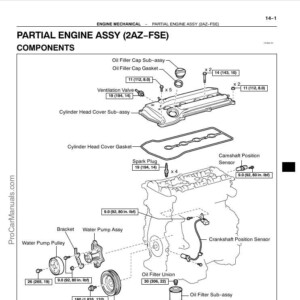 Toyota 2AZ-FSE Engine Repair Manual (RM1083E)