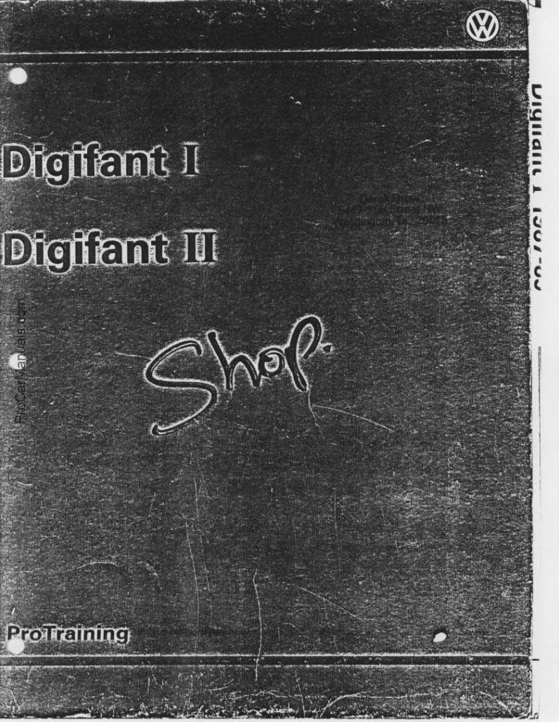 VW Digifant I, II Service Repair Manual