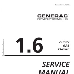 Chery 1.6L Gas Engine Service Manual