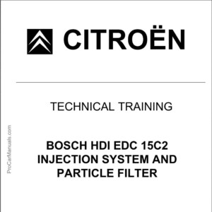 Citroen Bosch HDI EDC 15C2 Injection System and Particle Filter