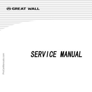 GREAT WALL. Model 4G64S4M. GASOLINE ENGINE. SERVICE MANUAL