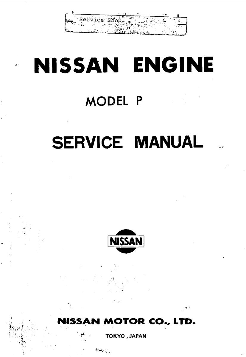 Nissan Engine P-series Service Manual - PDF For FREE