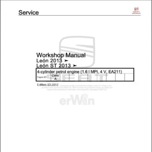 Seat 4-cylinder petrol engine 1.6L MPI, 4 V, EA211