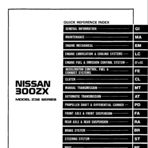 Nissan 300ZX 1994 Service Manual