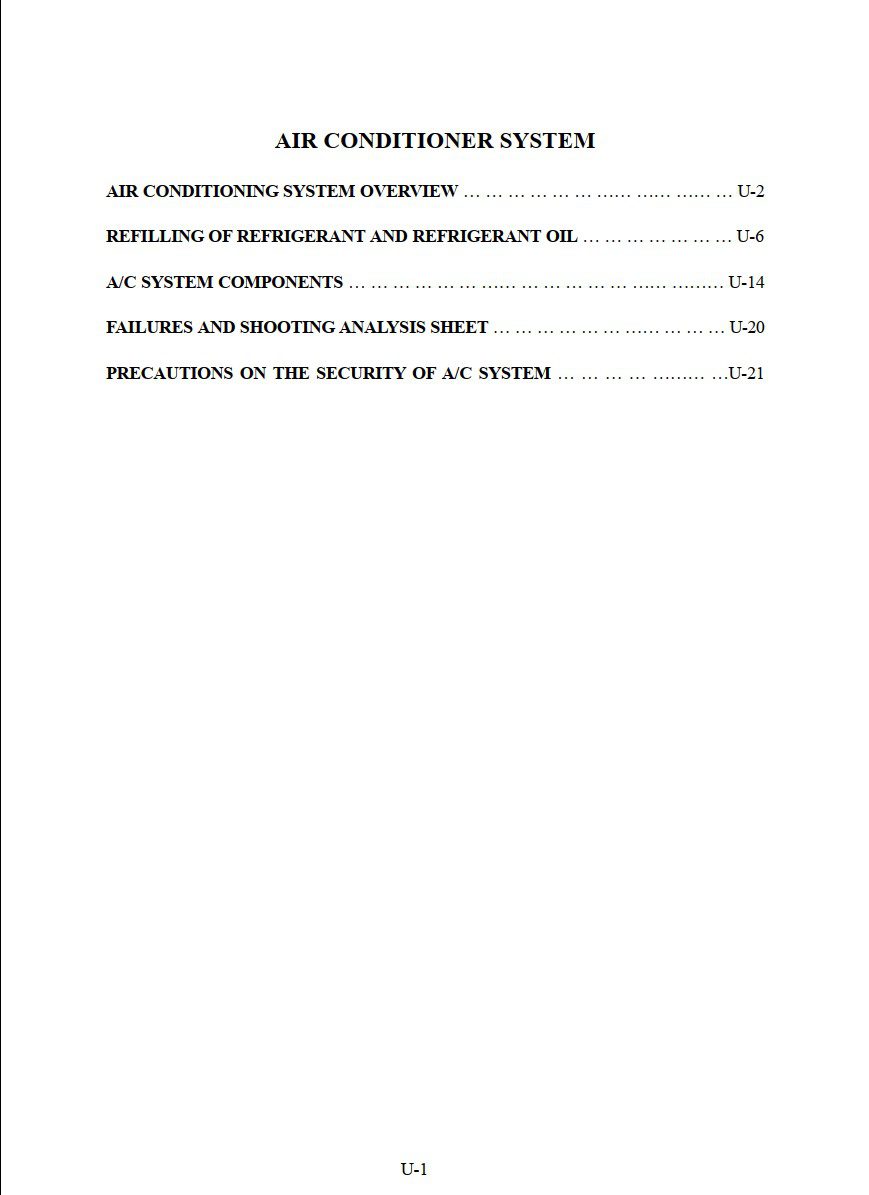 CHERY A15 + 480 LHD MODEL SERVICE MANUAL
