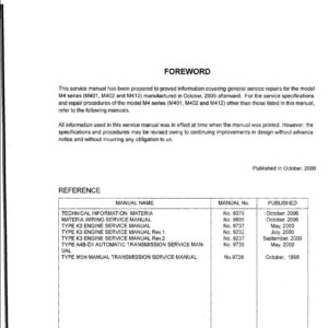 Daihatsu Materia 2006 - 2013 Service Repair Manual