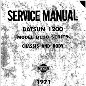 Datsun 1200 Model B110 1971 Chassis & Body Repair Manual