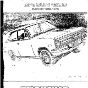 Datsun 1200 MODEL B110 Series 1969 - 1973 Service Repair Manual