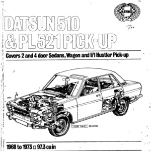 Datsun 510 and Pick-up range 1968 - 1973 Workshop Manual