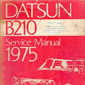 Datsun B210 1975 Repair Shop Manual Original