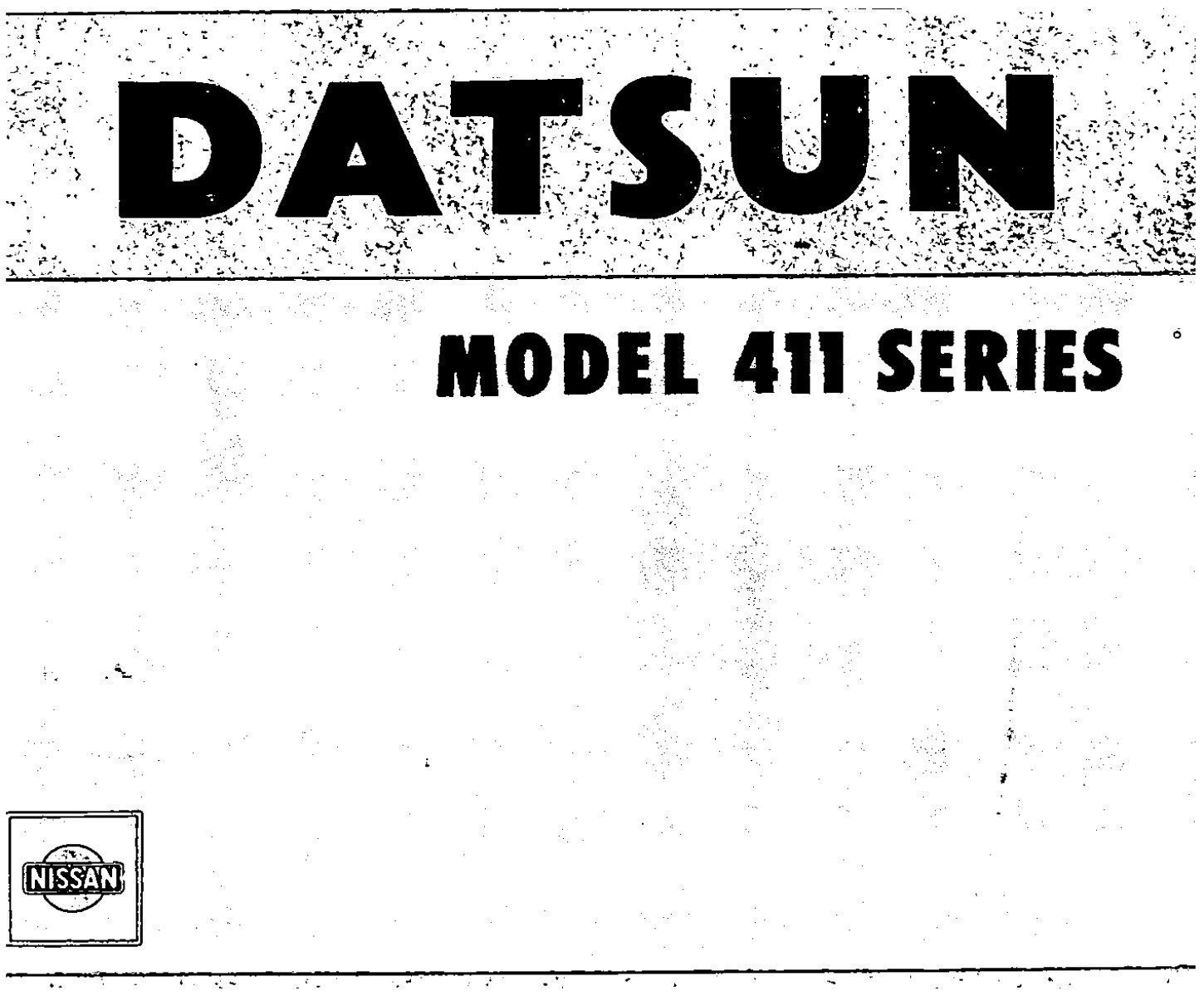 Datsun model 411 series handbook and service manual
