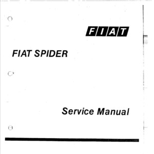 Fiat 124 Spider 1975 - 1982 Service Manual