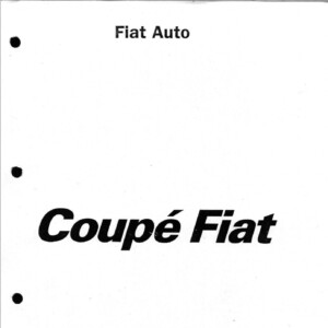 Fiat Coupe 1995 Workshop Manual